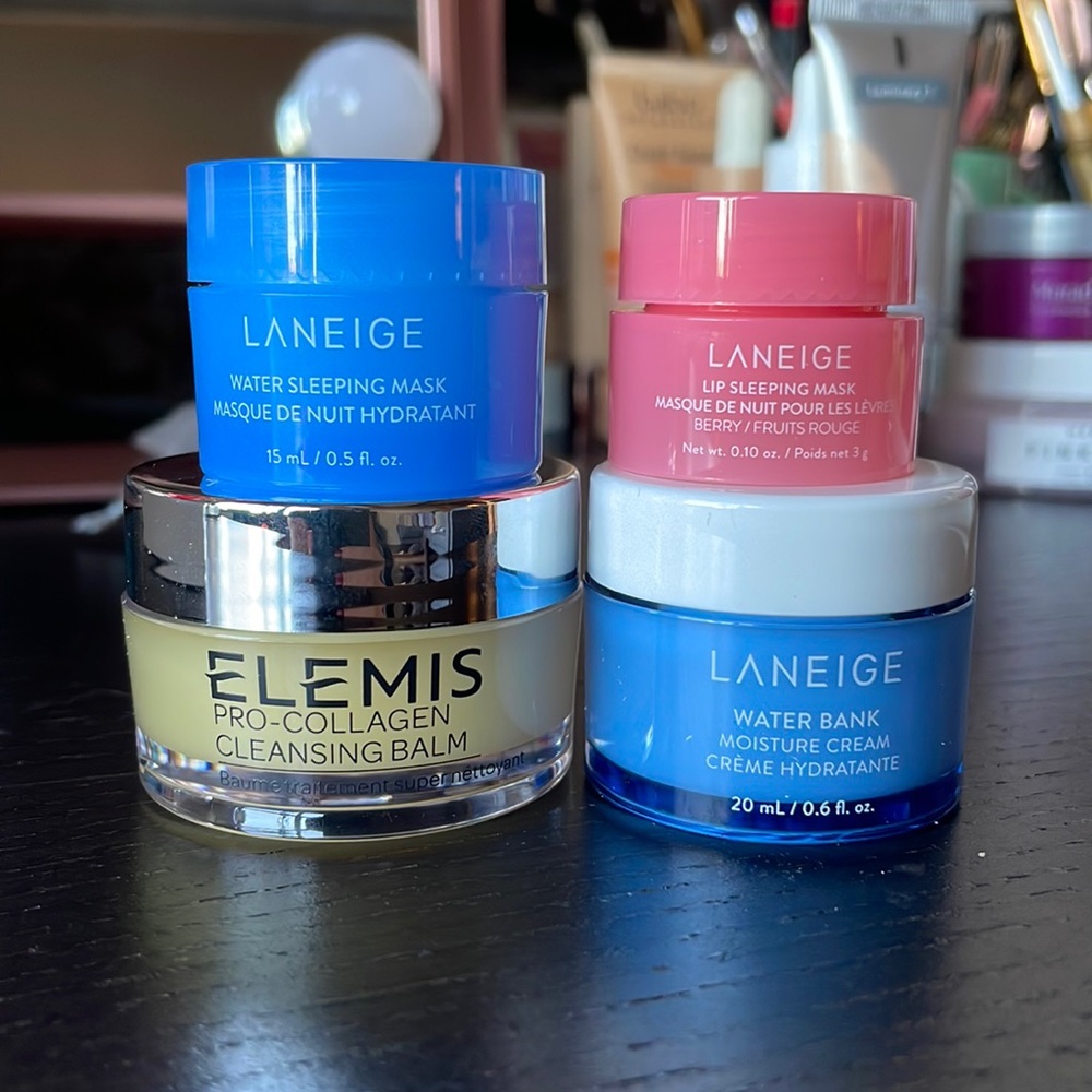 Mini Skincare Routine Bundle - Elemis and Laneige